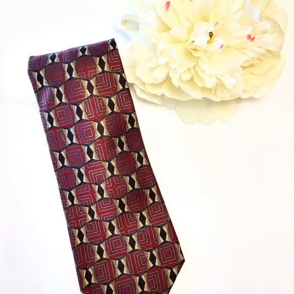 Robert Talbott handsewn Geometric Best of Class Neck Tie - Picture 1 of 8